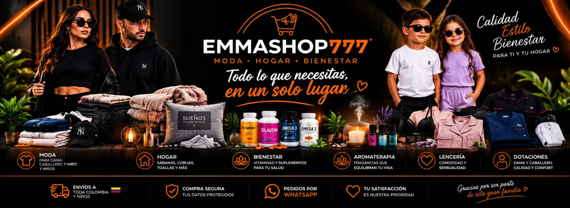 Emmashop777 — Moda, Hogar y Bienestar. Todo lo que necesitas, en un solo lugar.